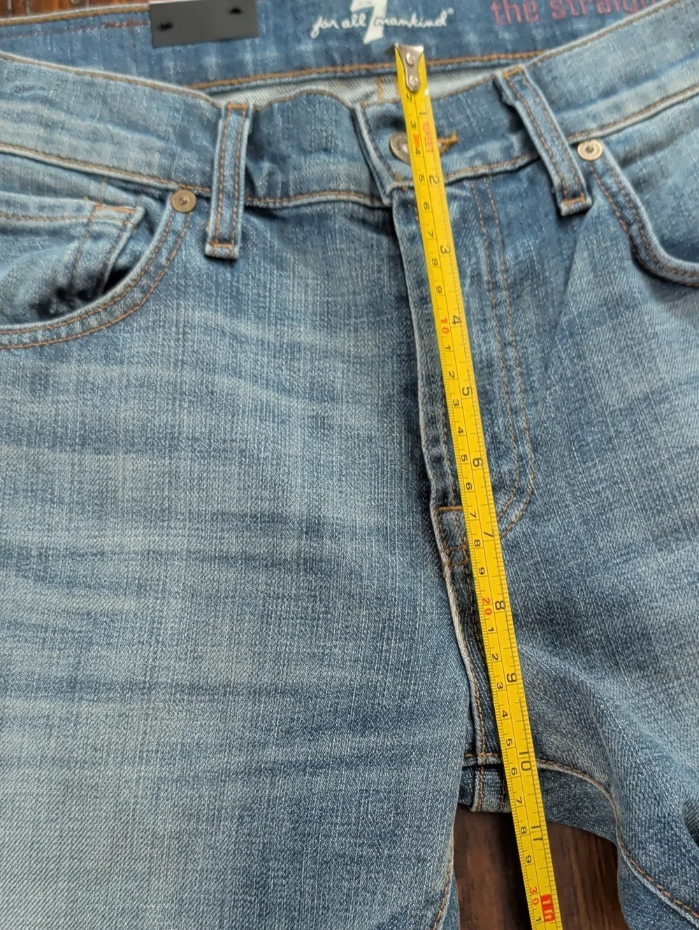 7 For All Mankind The Straight Tapered Straight Leg Jeans Size 31 New